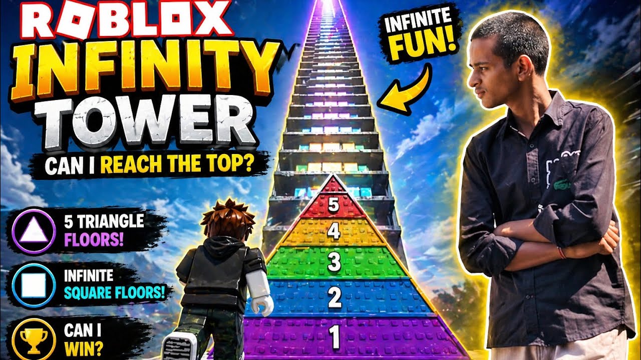 Arkdev Infinity Tower Playing infinity tower in Roblox for the first time 😀| Nice game ...