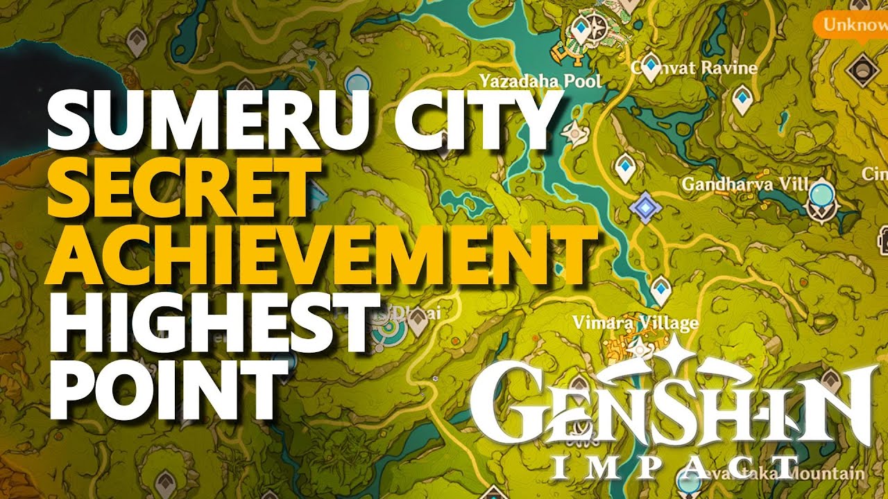 Sumeru City Secret Achievement Highest Point Genshin Impact - YouTube