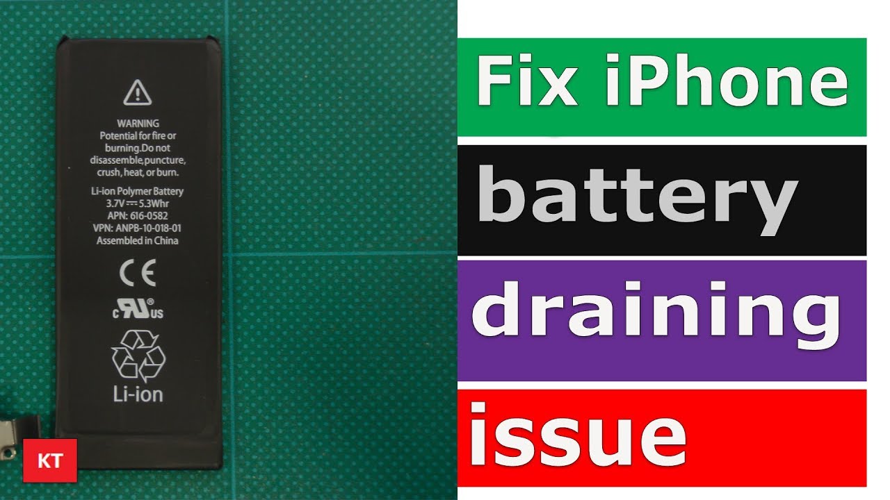 Fix iPhone battery draining fast problem - YouTube