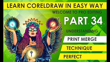 how to print merge professionally in coreldraw tutorial