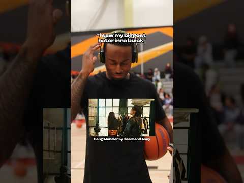 Showed Hoopers My NBA 2k Song Nba2k Rap Nba Hoop Rapper Song Moncler Headband Andy 