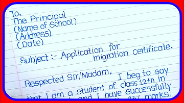 Application for migration certificate | application for migration certificate |migration certificate