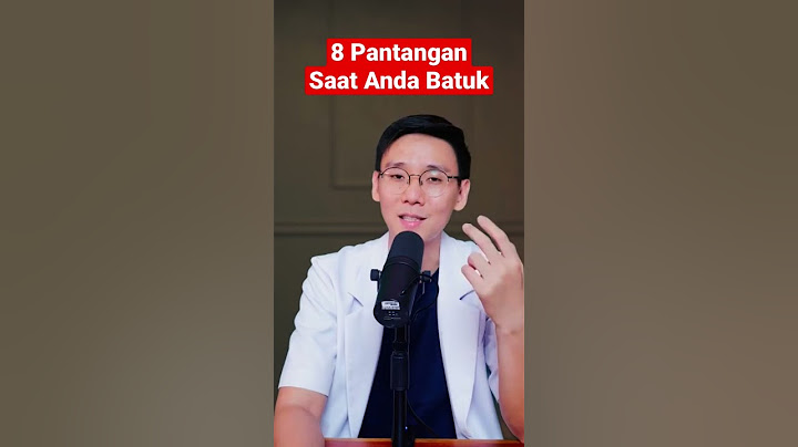 8 PANTANGAN SAAT ANDA BATUK #sb30health #batuk #batukberdahak