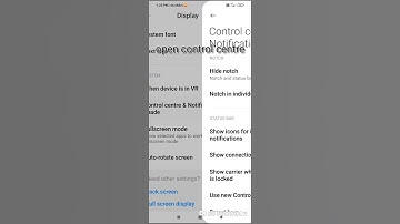 Hide notch Notch and status bar display option on Redmi mobile ||