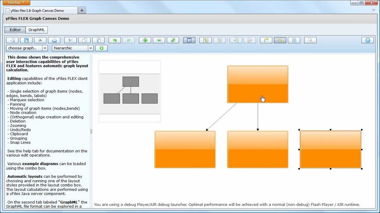 Graph Canvas Demo [yFiles FLEX] YouTube