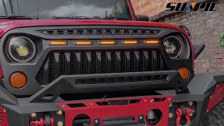 Sunpie  - Jeep Wrangler JKJKU Custom Grilles - Jeep Angry Birds Grilles Jeep Angry Bird Grille