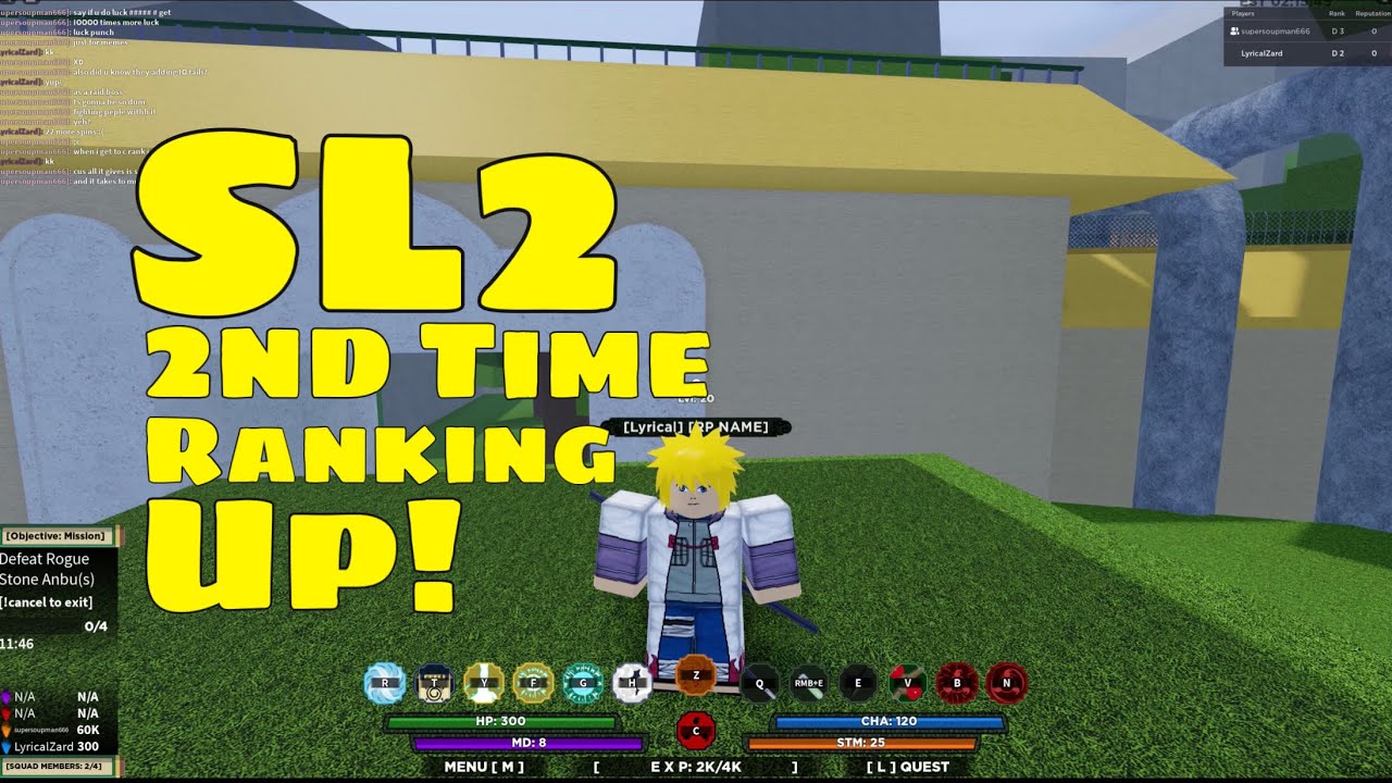 Sl2 Ranking Up A 2nd Time In Shinobi Life 2 Roblox Youtube - roblox life time