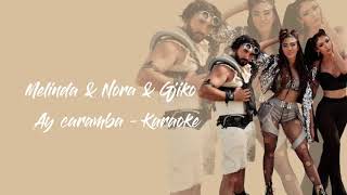 Melinda & Nora & Gjiko - Ay caramba | Karaoke | Diamant Music Resimi