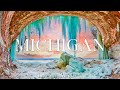 Michigan 4K Winter Wonderland With Frozen Lakes And Snowy Forests Relaxing Music 