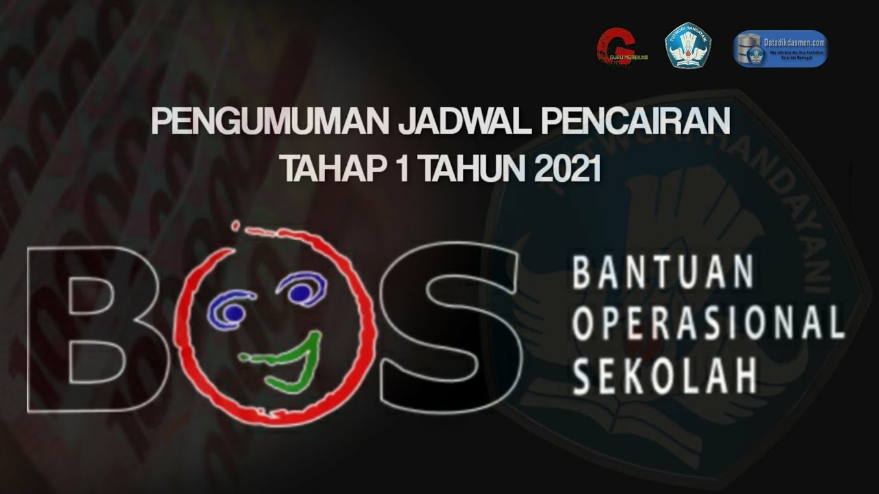 JADWAL PENCAIRAN DAN BESARAN DANA BOS REGULER TAHAP 1 TAHUN 2021