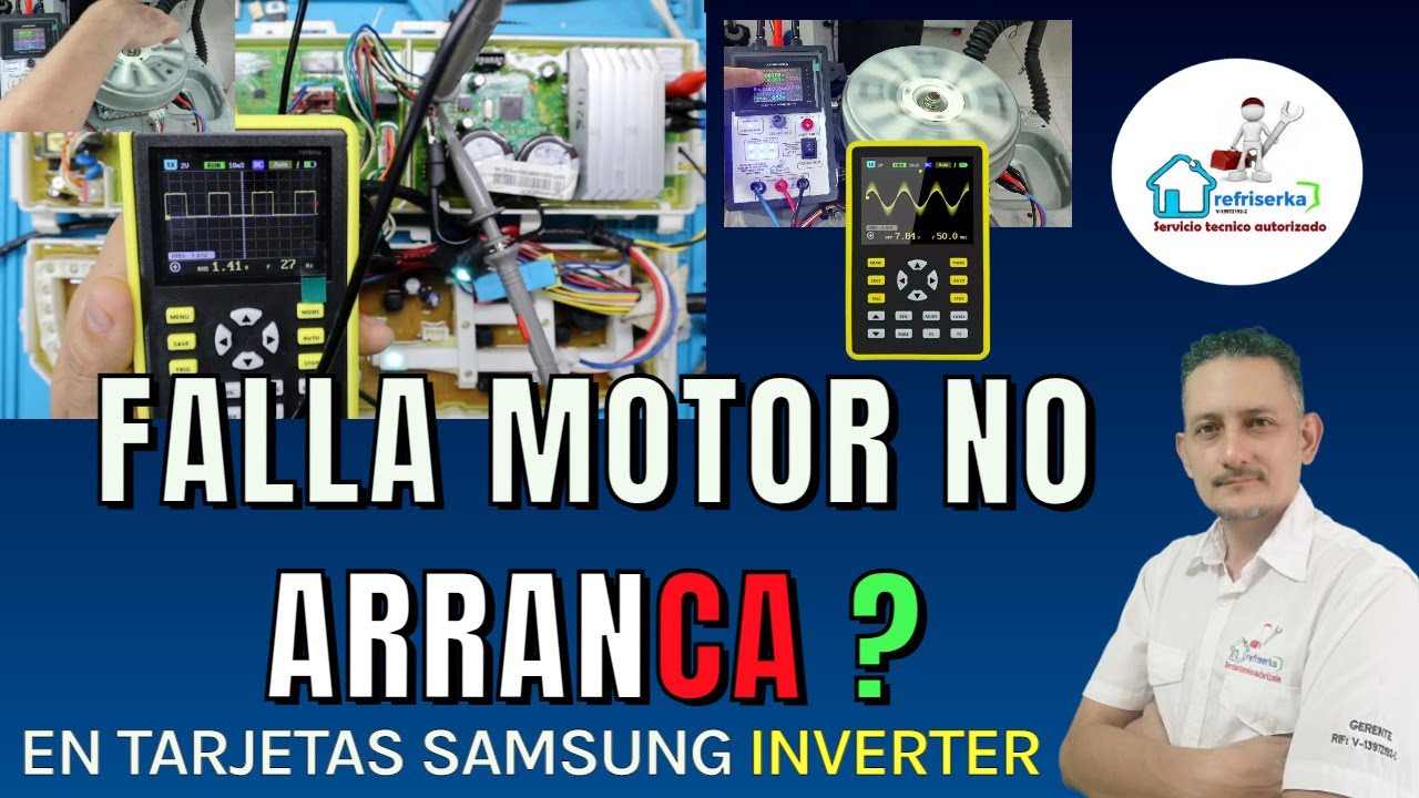 Tarjeta Lavadora Samsung Inverter no Funciona el Motor Como Saber si es Tarjeta ? Part1 | refriserka