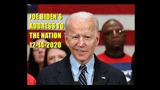 Joe Bidens Address To The Nation After Electoral College Affirms Win
Joe Biden’s Address To The Nation After Electoral College Affirms Win
December 14, 2020
This video is for research and educational purposes. Copyright Disclaimer Under Section 107 of the Copyright Act 1976, allowance is for fair use for purposes such as criticism, comment, news reporting, teaching, scholarship, and research. Fair use is a use permitted by copyright statute that might otherwise be infringing. Non-profit, educational or personal use tips the balance in favor of fair use
Source
PBS Joe Bidens Address To The Nation After Electoral College Affirms Win