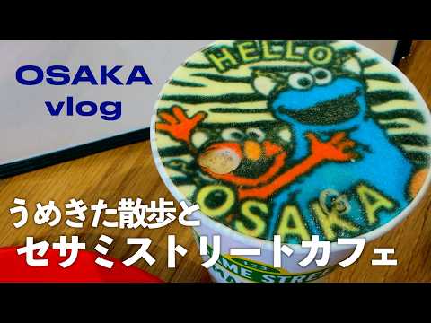 【女ひとり散歩】大阪梅田セサミストリートマーケットカフェで推し活/うめきた散歩/阪神百貨店うまいもん/50代vlog/