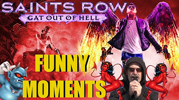 Saints Row: Gat Out Of Hell Funny Moments - Lil Croaker, Flying, Corpse Launches, Glitches, Ultra