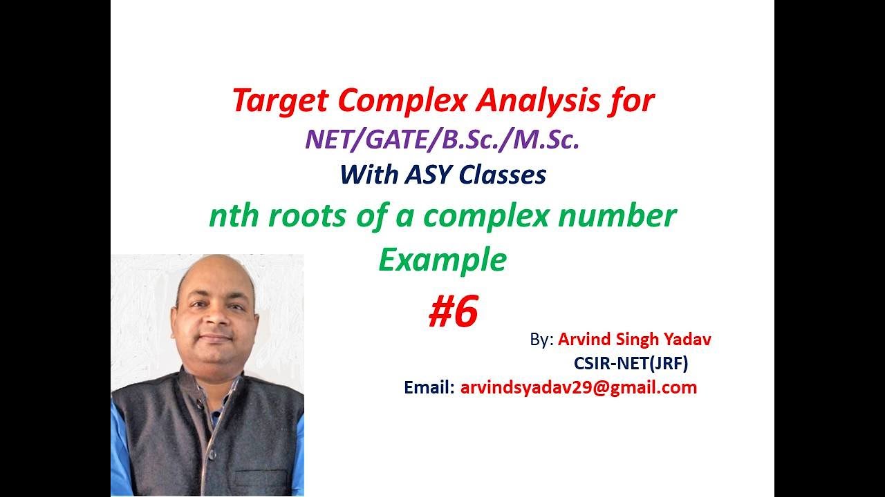 example on nth roots of a complex number | Complex analysis |#6 - YouTube