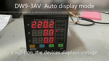 Aposun 3 phase amp volt frequency meter auto display presentation