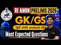RI Exam Analysis Today | RI AMIN GK GS Question | Most Expected Questions By Sushil Sir