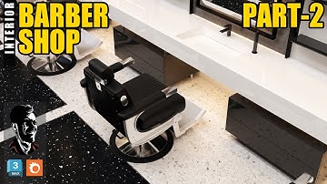 Making of Barbershop Design Tutorial - 3Ds Max - Chaos Corona - PART 2