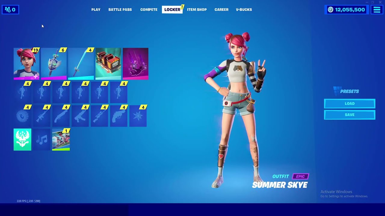 Fortnite Summer Skye Full Pack Showcase..!!(August Crew Pack)
