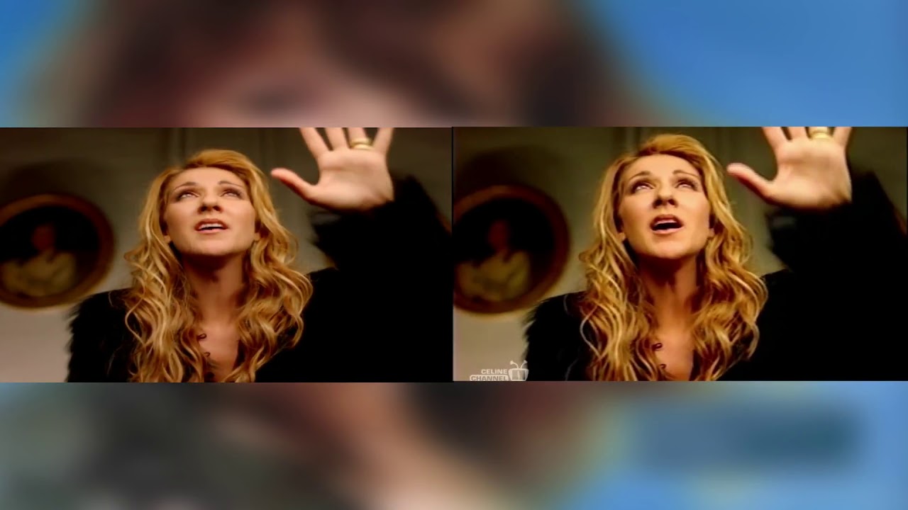 Cline Dion   Goodbyes The Saddest Word Music Video Comparison