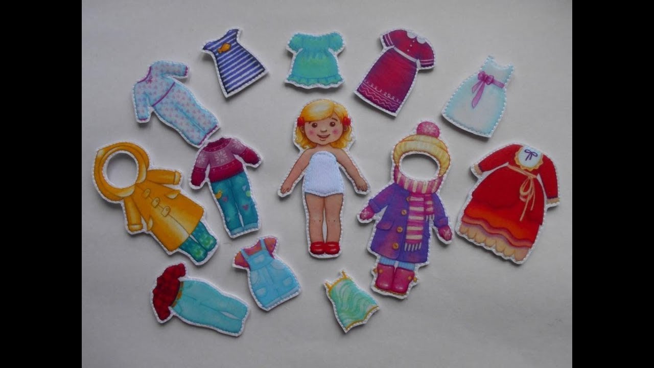 МК. Куколка с одеждой , печать на термотрансферной бумаге - YouTube