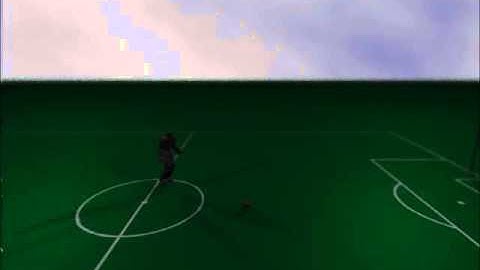 Raytraced soccerkick sequence