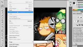 Cut and paste in Photoshop CS4