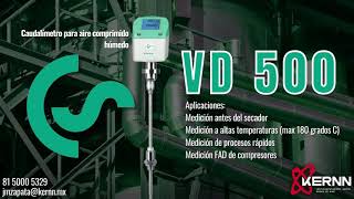 VD 500 – Caudalímetro para aire comprimido húmedo