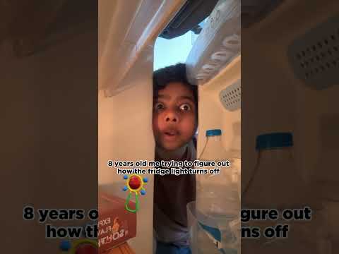 8 Year Old Me Figuring Out How Fridge Light Goes Out