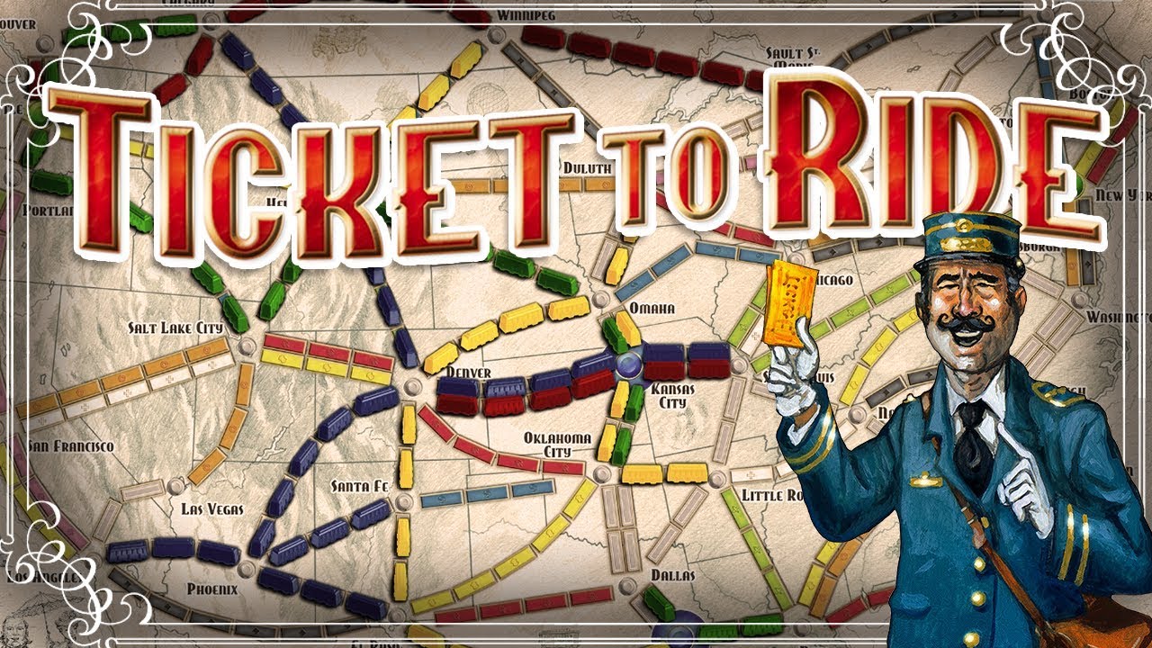 Ticket To Ride 1 The Train Board Game 4 Player Gameplay