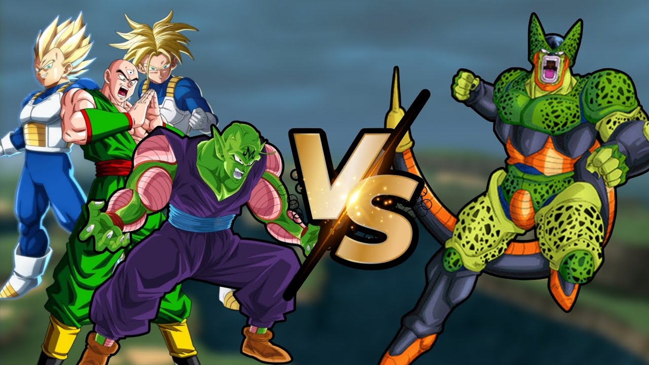 PICCOLO, TEN SHIN HAN, VEGETA & TRUNKS VS CELL IMPERFECTO - DRAGON BALL ...
