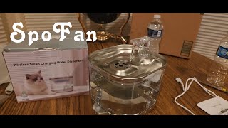 SpoFan Cat Dog Water Fountains Battery Operated (EPISODE 4336)  Amazon Unboxing Video