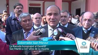 La Ramada homenajeó al General San Martín a 167 años de su muerte - Tucumán Gobierno