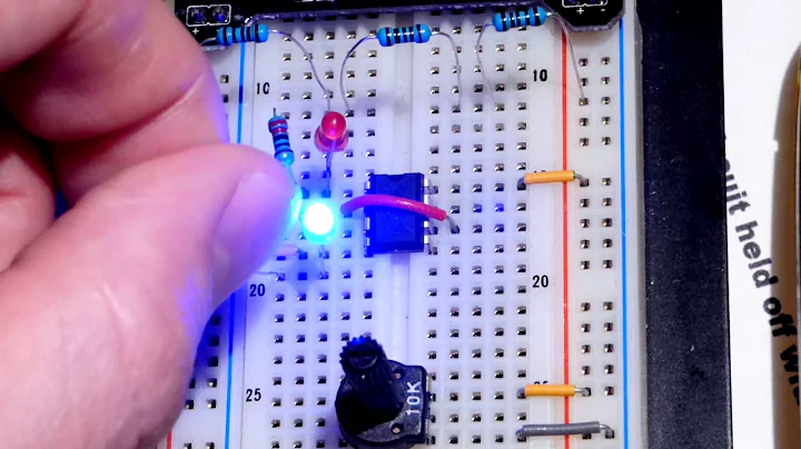 555 timer internal voltage divider explained with demonstration for beginner learning electronics