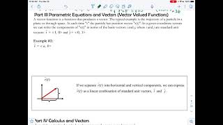 Vector valued functions, limit, continuity and derivatives of vector valued functions