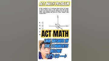Can you solve this ACT math problem? Let me know. #act #actmath #actprep #acttips #satmath