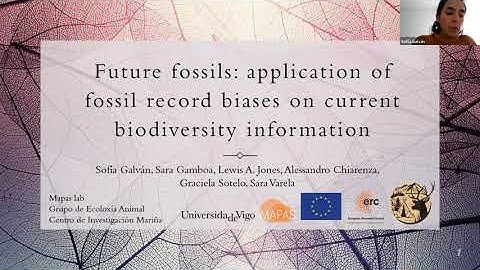 Future fossils: application of fossil record biases on current biodiversity - Sofía Galván