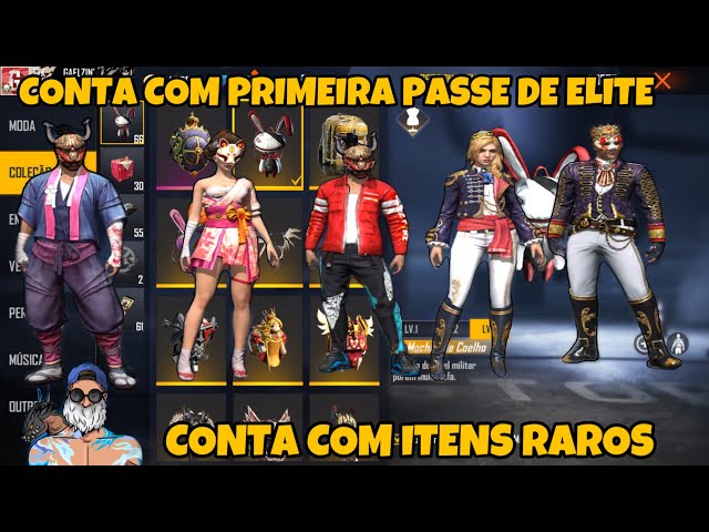 Conta do ff com passes e itens raros - Free Fire - Contas Free