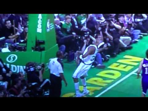 Paul Pierce Punches Referee in the face + Slow Motion + HD