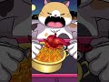 Cat Mukbang Animation #shorts