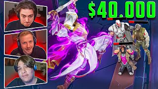 streamers react to the RANK 1 GAMBIT in a $40,000 TOURNAMENT 🏆