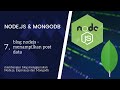 7. blog nodejs - menampilkan post data | membangun blog mengguankan node.js, mongodb, dan express