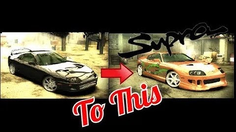 Paul Walker Supra MK4 in Need For Speed Most Wanted 2005 | Modification of supra