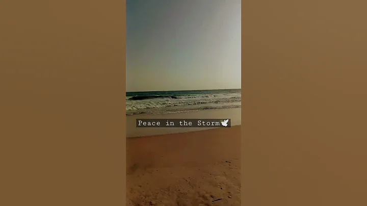 In every storm I have peace, because he's my peace...