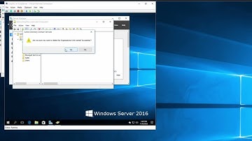 How to create and Delete Organizational Units in Active Directory