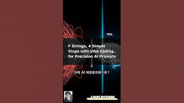 ✨ Unlock AI Power with Python F-strings! HUGE Opportunity! #Fstrings #PyLouis #