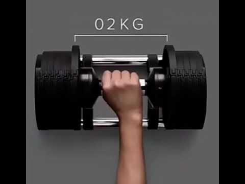 Регулируемые гантели нового поколения 126-HX 20 кг - YouTube