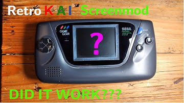 RetroKAI MAGIC SCREEN MOD for the Sega Game Gear - WILL IT WORK?