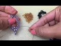 Single St Petersburg stitch Demo--Lefthand beading tutorial