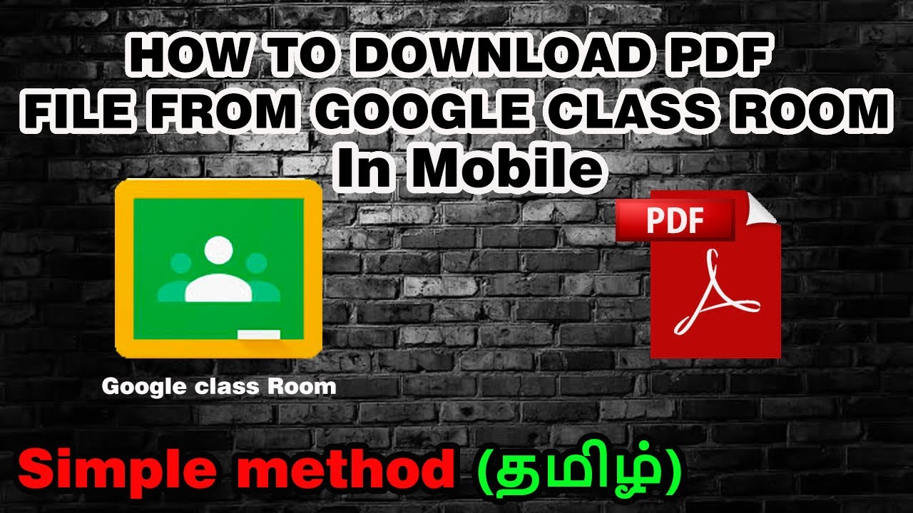 how to download pdf from google classroom